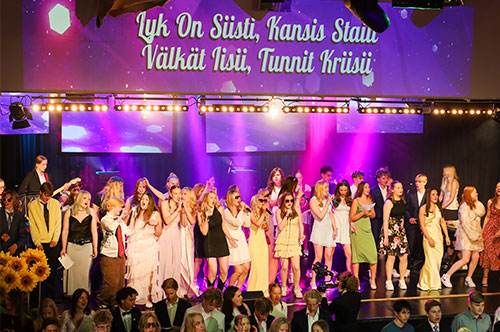 Peruskoulun kevätjuhla ja lukuvuoden päätös